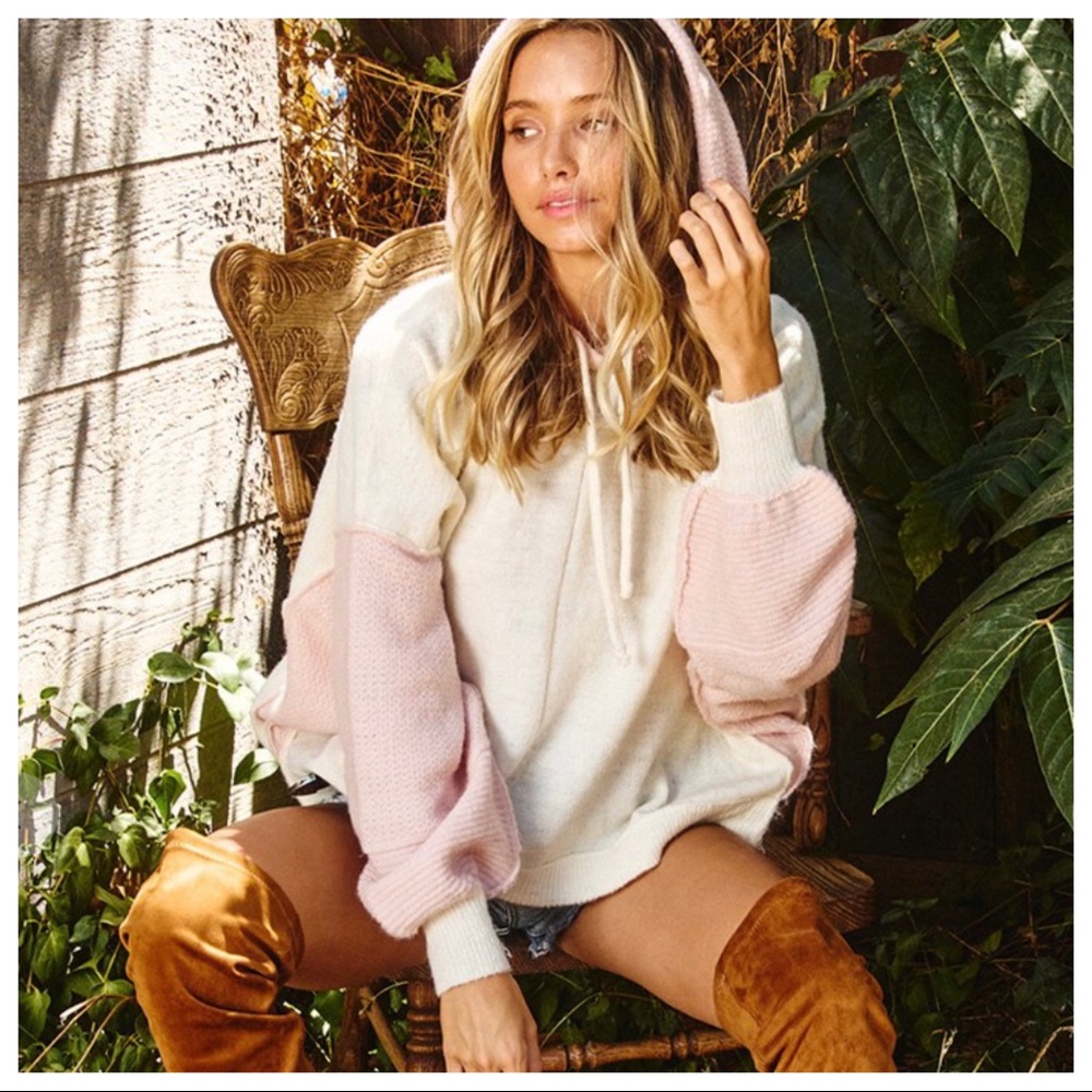 Color-block sweater/sweatshirt hoodie fabulous - Picture 6 of 7